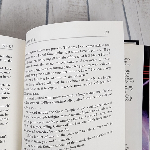 Star Wars Dark Saber Vintage 1995 Hardcover Book By Kevin Anderson - Picture 12 of 13